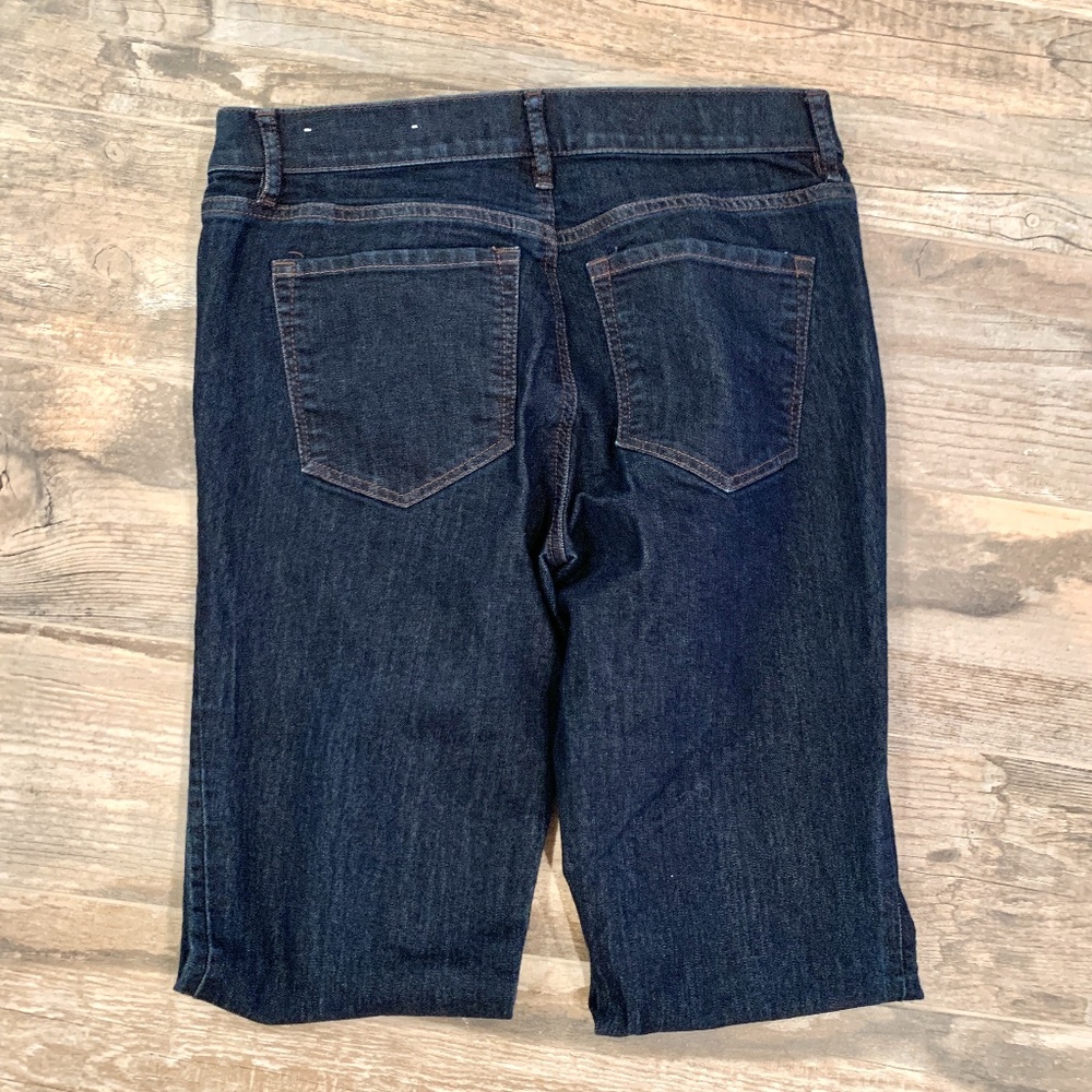 LOFT Modern Straight Leg Dark Wash Jeans 27/4 - Picture 4 of 6